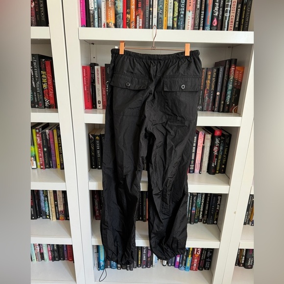 Bohme black cargo athletic pull on retro vintage y2k 90s trousers pants - Picture 4 of 6